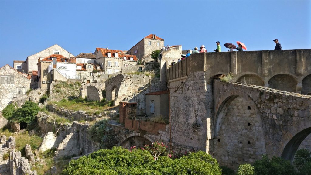 dubrovniko miesto sienos kroatija